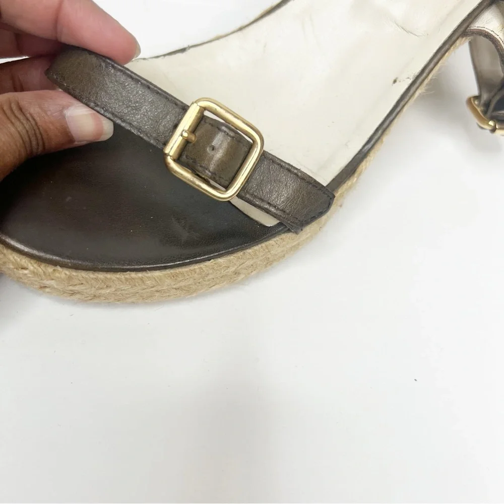 GUC Sundance Ankle Strap Espadrille Wedge Heel Sandal